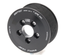 3.25" 10 Rib ZPE GripTec® Whipple 5 Bolt L3V-A Black Pulley Only