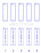 King Engine Bearings Audi CDAA/CDHA/CDHB/CDAB Main Bearing Set (Set of 5) - Size STD