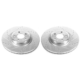Power Stop 14-18 Audi A6 Front Evolution Drilled & Slotted Rotors - Pair