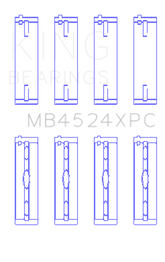 King Engine Bearings Nissan VR38DETT pMaxKote Performance Main Bearing Set - Size STD