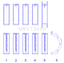 King Engine Bearings Ford Mustang 302 Coyote (Size STDX) Performance Main Bearing Set