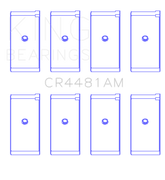 King Engine Bearings Mitsubishi 4G63/4G64 6 Bolt 1st Gen DSM (Size 0.50mm) Rod Bearing Set