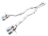 AWE Tuning Track Edition Cat-Back Exhaust for BMW G8X M3/M4 - Chrome Silver Tips