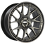 BBS CH-RII 22x9.5 5x120 ET33 Satin Platinum Center Black Lip SS Rim Prot Wheel -82mm PFS Req