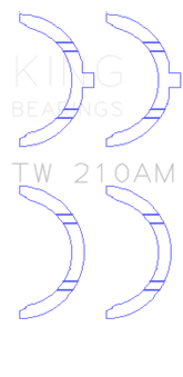 King Engine Bearings Toyota 5R/2M/4M/5ME/5MGE/7MGE/7MGTE Thrust Washer Set
