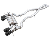 AWE Tuning SwitchPath Cat-Back Exhaust for BMW G8X M3/M4 - Diamond Black Tips