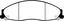 EBC 02-05 Cadillac CTS 2.6 Redstuff Front Brake Pads