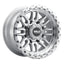 Weld Off-Road Swift 17x9in - 5x114.3 / 5x127 BP - ET-12 78.1mm CB Gloss Silver Machined Wheel & Ring