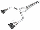 AWE 2024 Ford Mustang Dark Horse S650 RWD Track Edition Cat-Back Exhaust w/ Quad Diamond Black Tips