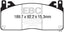 EBC 2015+ Ford Mustang GT350 Bluestuff Front Brake Pads