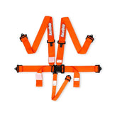 RaceQuip Orange L & L 5pt Seat Belt