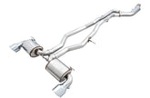 AWE Tuning 2020 Toyota Supra A90 Non-Resonated Touring Edition Exhaust - 5in Chrome Silver Tips