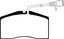 EBC 01-03 Audi S8 4.2 Redstuff Front Brake Pads
