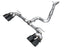 AWE Tuning MK8 Volkswagen Golf R 3in Track Edition Quad Exhaust - Diamond Black Tips