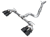 AWE Tuning MK8 Volkswagen Golf R 3in Track Edition Quad Exhaust - Diamond Black Tips