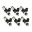 Injector Dynamics 1050-XDS Injectors 14mm (Grey) Adaptor Top GTR Lower Spacer (Set of 6)