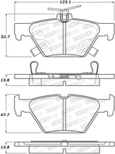 StopTech 16-21 WRX Street Brake Pads - Rear