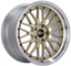 BBS LM 19x8.5 5x112 ET32 PFS Gold Center Diamond-Cut Rim Wheel PFS/Clip Req