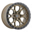 Weld 17x9 Ledge 6 6x139.7 ET00 BS 5.00 Satin BRZ / Satin BLK Ring 106.1