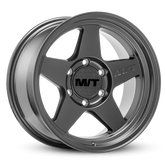 Mickey Thompson Open 5 Black Wheel - 17X9 5X5 BP 4.53in BS -12 Offset 71.6mm Bore