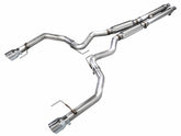 AWE 2024 Ford Mustang GT Fastback S650 RWD Track Edition Cat-Back Exhaust w/ Dual Chrome Silver Tips