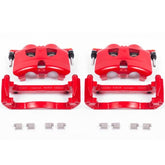 Power Stop 12-19 Ford F-150 Front Red Calipers w/Brackets - Pair
