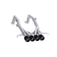 MBRP 14-19 Chevrolet Corvette 6.2L 3in Axle-Back Muffler Bypass Quad Exit Carbon Fiber Tips