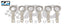 B58 CP-CARRILLO CONNECTING ROD, SET (6)