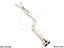 BMW F97 X3M SAV 2022+ Full Cat-Back 90mm SINGLE LX mid Resonator Delete pipes