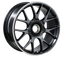 BBS CH-R 20x9 CL ET51 CB84 Satin Black Polished Rim Protector Wheel