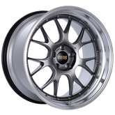 BBS LM-R 20x11 5x114.3 ET20 CB66 Diamond Black Center Diamond Cut Lip Wheel