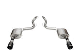 Corsa 2024 Ford Mustang GT Sport Axle-Back Dual Rear Exit with 4.5in Straight Cut Black PVD Tips