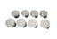 BTR PISTON SET - GEN III/IV LS - 3.780" BORE - 3.622" STROKE - 6.125" ROD - 2CC DOME - BTRP325125DM2-8
