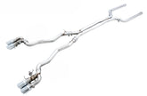 AWE Tuning 18-19 BMW M5 (F90) 4.4T AWD SwitchPath Cat-Back Exhaust - Chrome Silver Tips