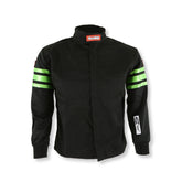 RaceQuip Green Trim SFI-1 JR. Jacket - Kids Medium