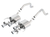 Borla 15 Chevy Corvette C7 ZO6 6.2L w/o AFM w/ NPP ATAK Quad RD RL AC Tips Center Rear Exit Exhaust