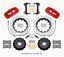 Wilwood AERO6 Front Hat Kit 15.00 Drilled Red 15-23 Mustang w/Lines