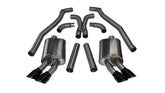 Corsa 12-13 Chevrolet Camaro Coupe ZL1 6.2L V8 Black Sport Cat-Back + XO Exhaust