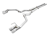 AWE Tuning 2018+ Ford Mustang GT (S550) Cat-Back Exhaust - Track Edition (Quad Chrome Silver Tips)