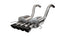 Corsa 2014-2019 Chevrolet Corvette C7 Z06 6.2L 2.75in Xtreme Axle-Back w/ Dual NPP & Quad Black Tips