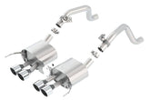 Borla 2014 Chevy Corvette C7 w/ AFM w/o NPP Atak Rear Section Exhaust Quad Rd Rl IC Tips