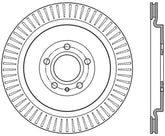 StopTech Premium High Carbon 13-14 Ford Mustang/Shelby GT500 Right Rear Disc Slotted Brake Rotor