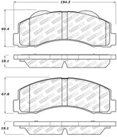 StopTech Street Select Brake Pads - Front/Rear