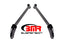 BMR 16-17 6th Gen Camaro Front Of Rear Cradle Brace - Black Hammertone