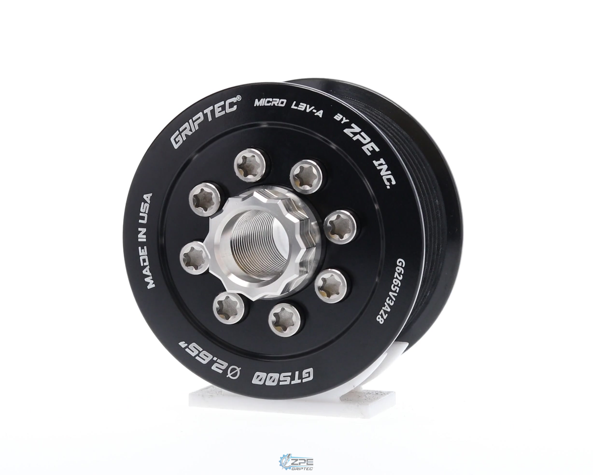 ZPE GripTec® 2pc 2020+ GT500 8 Rib Black Supercharger Pulley