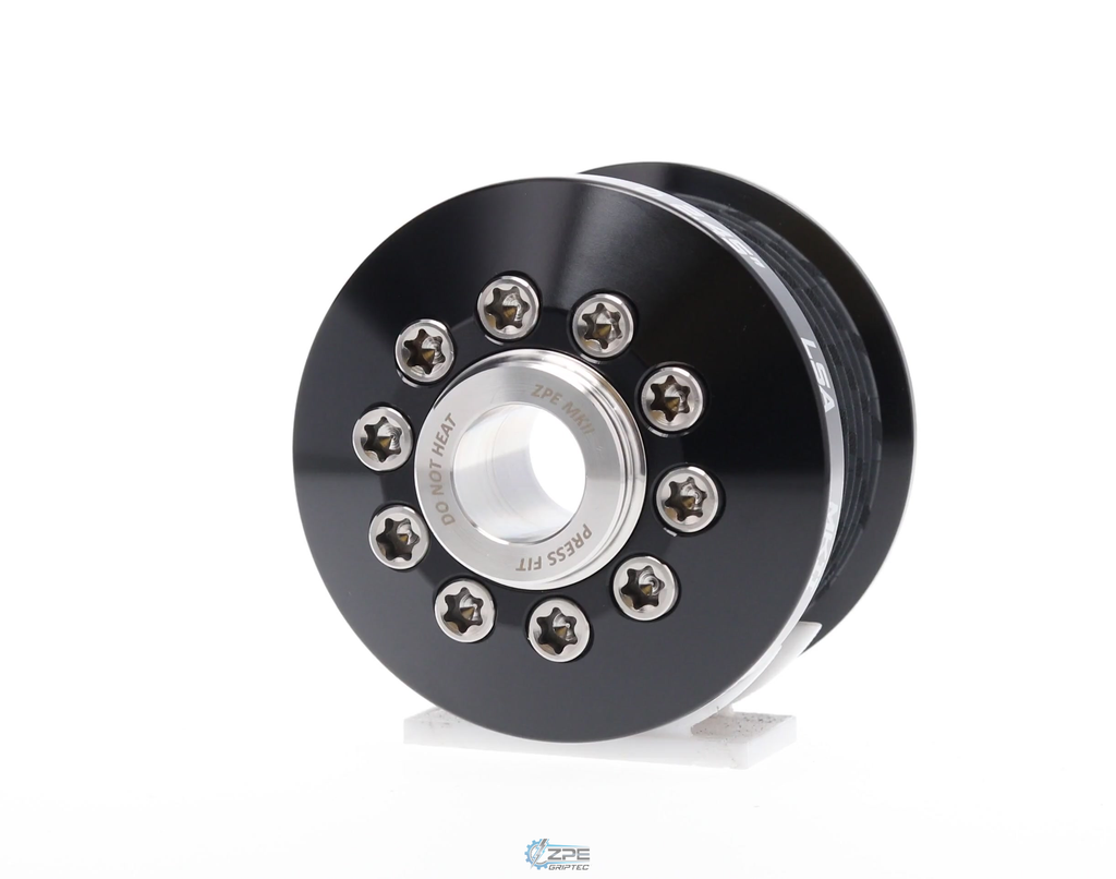 2.45" 8 Rib ZPE GripTec® 2pc MKII LSA L3V Black Pulley & Hub Kit