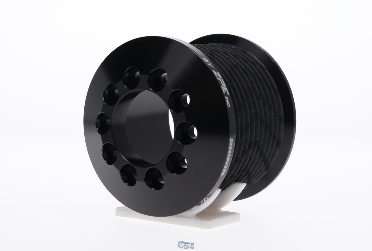 ZPE GripTec® 2pc MKII LS9 11 Rib Black Supercharger Pulley