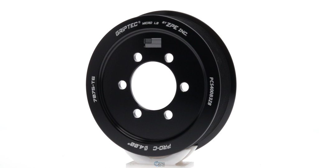 ZPE GripTec® 2pc ProCharger Single Shoulder 8 Rib Supercharger Pulley
