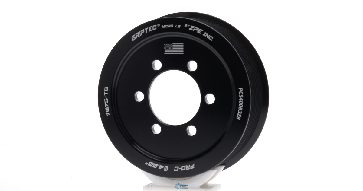 ZPE GripTec® 2pc ProCharger Single Shoulder 8 Rib Supercharger Pulley