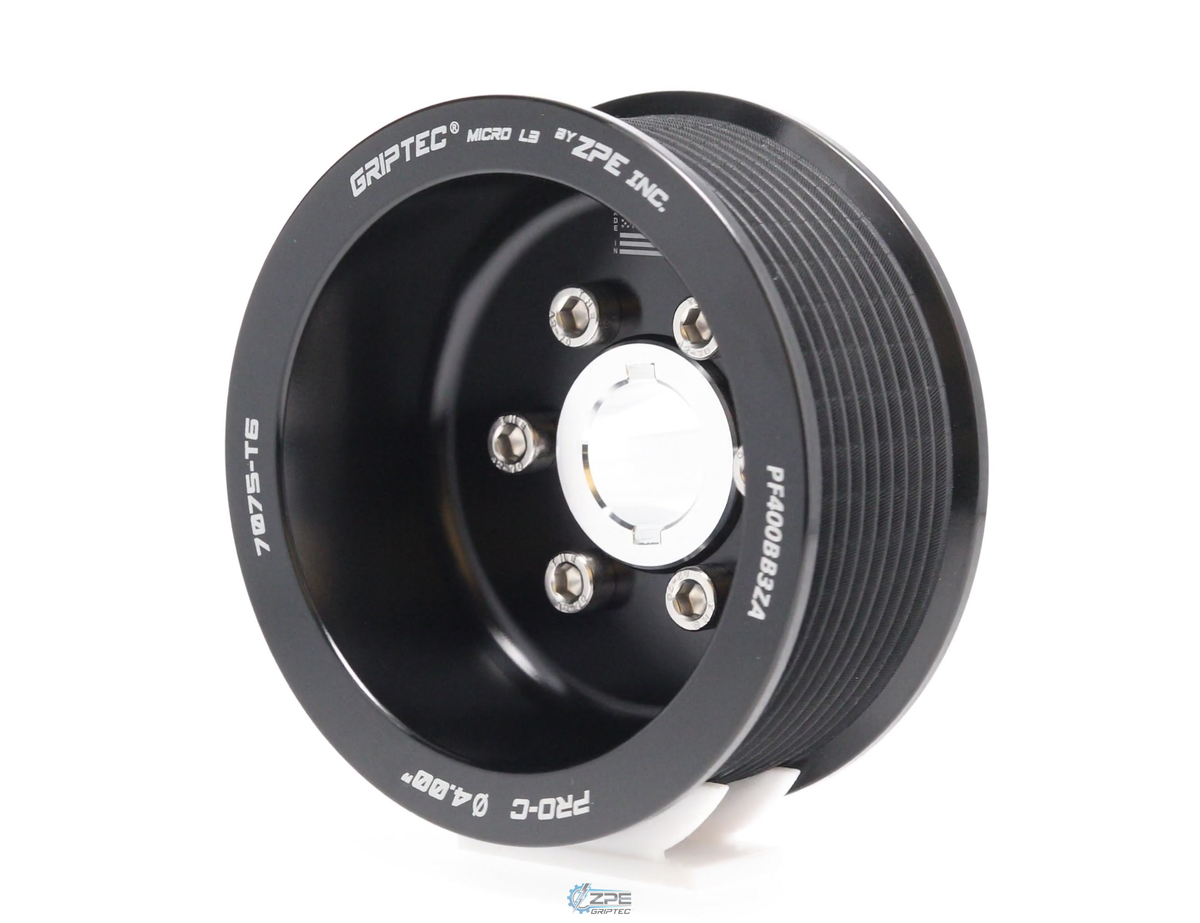 ZPE GripTec® 2pc ProCharger Offset 10 Rib Supercharger Pulley